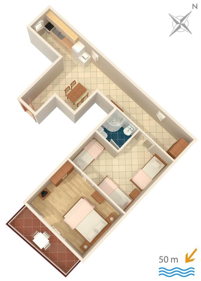 Apartments By The Sea Promajna, Makarska - 2673 المظهر الخارجي الصورة