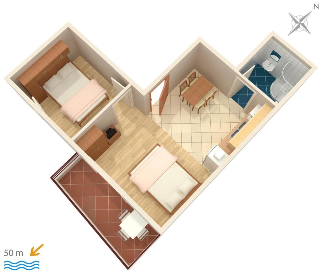 Apartments By The Sea Promajna, Makarska - 2673 المظهر الخارجي الصورة